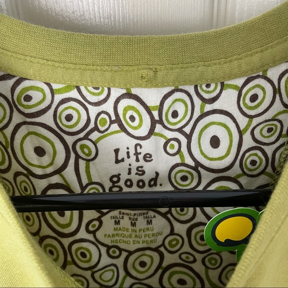 NWT Life is Good Men’s Guitar Graphic Tee Medium - Picture 4 of 7